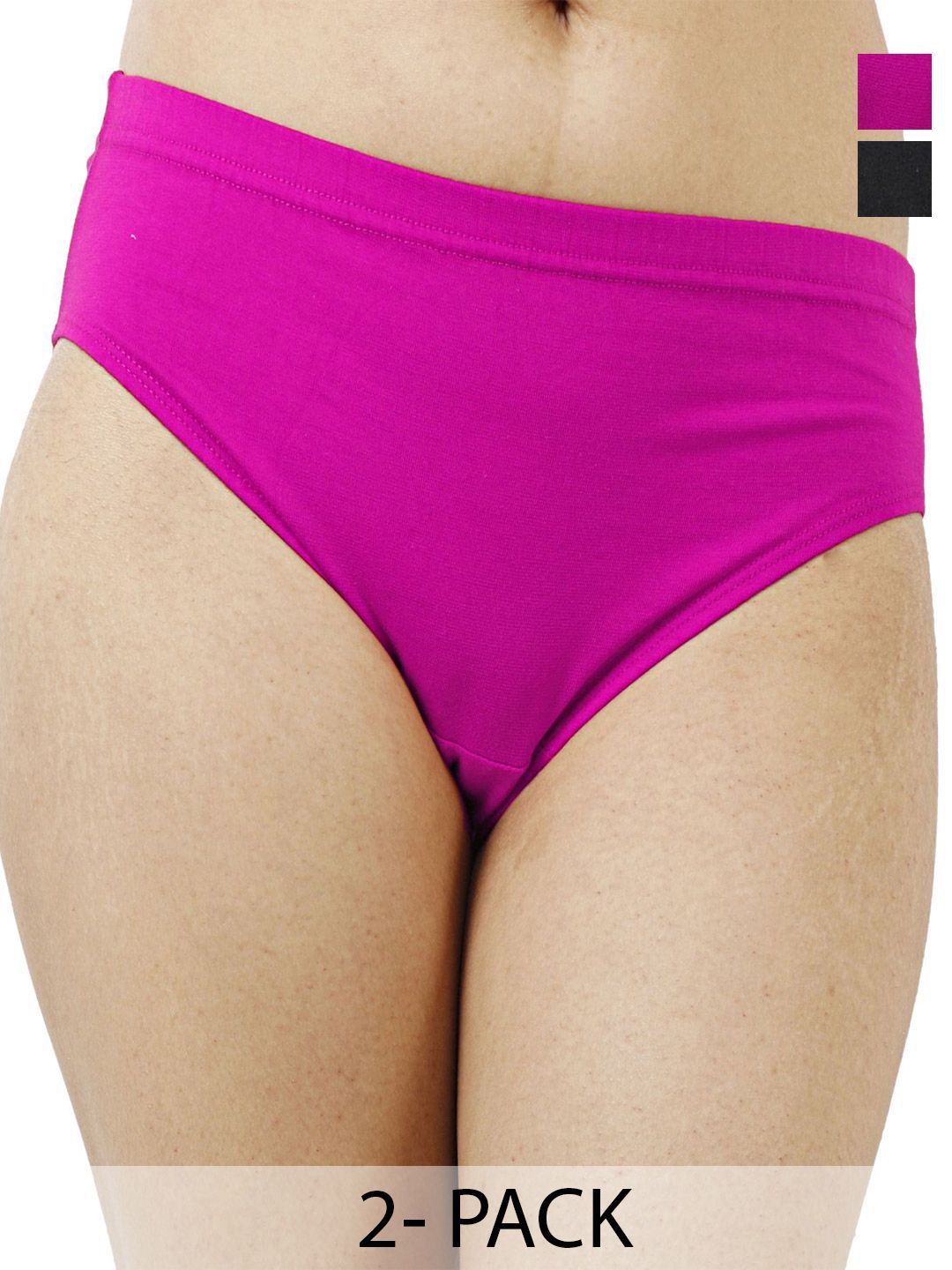 Diving Deep Women Pack of 2 Cotton Low-Rise Hipster Briefs-picture-13