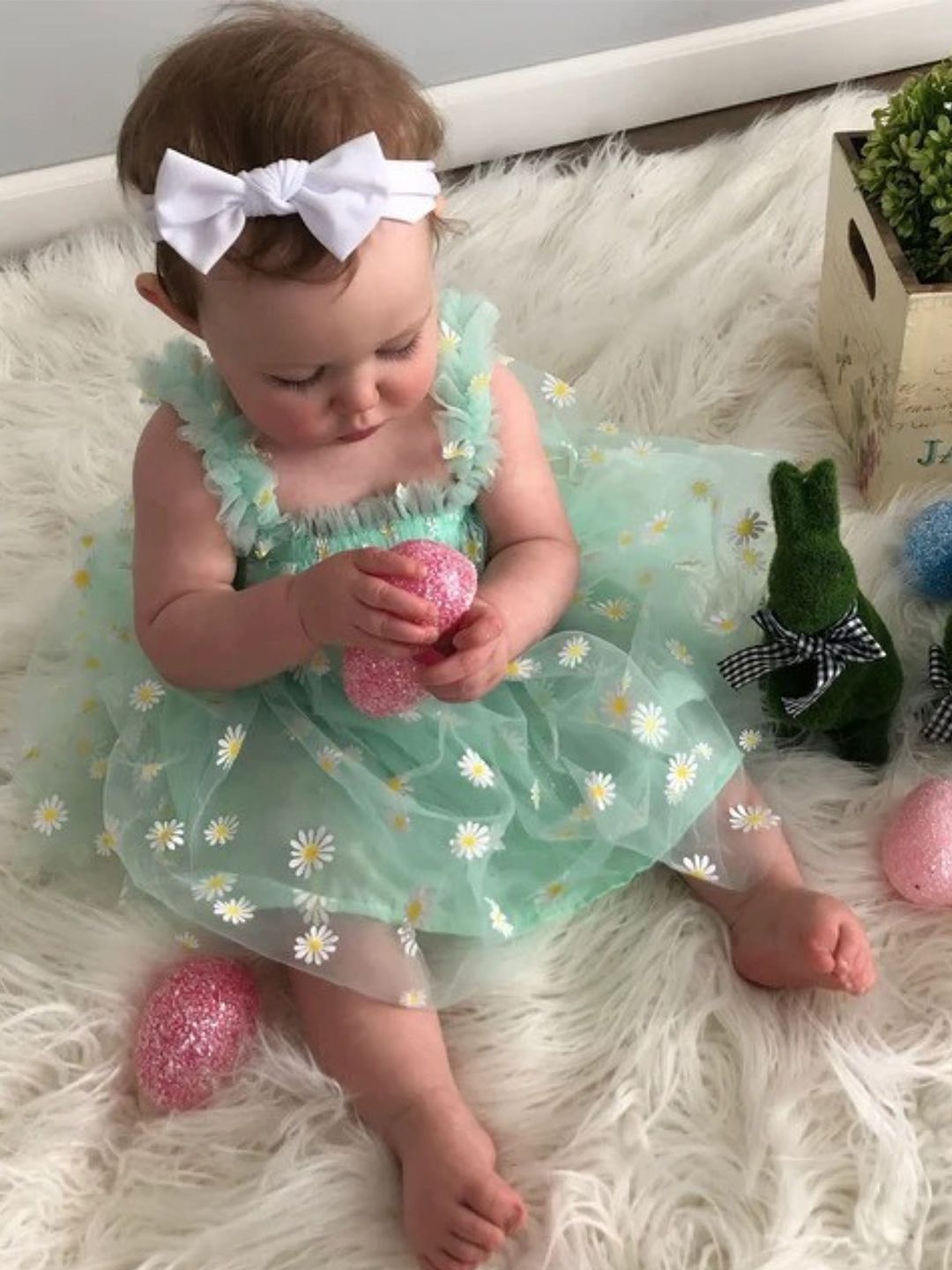 TotzTouch Girls Pack Of 2 Floral Net A-Line Dress-picture-23