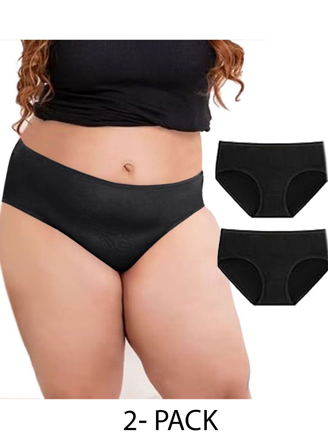 Diving Deep Women Pack of 2 Cotton Assorted Hipster Briefs-picture-26