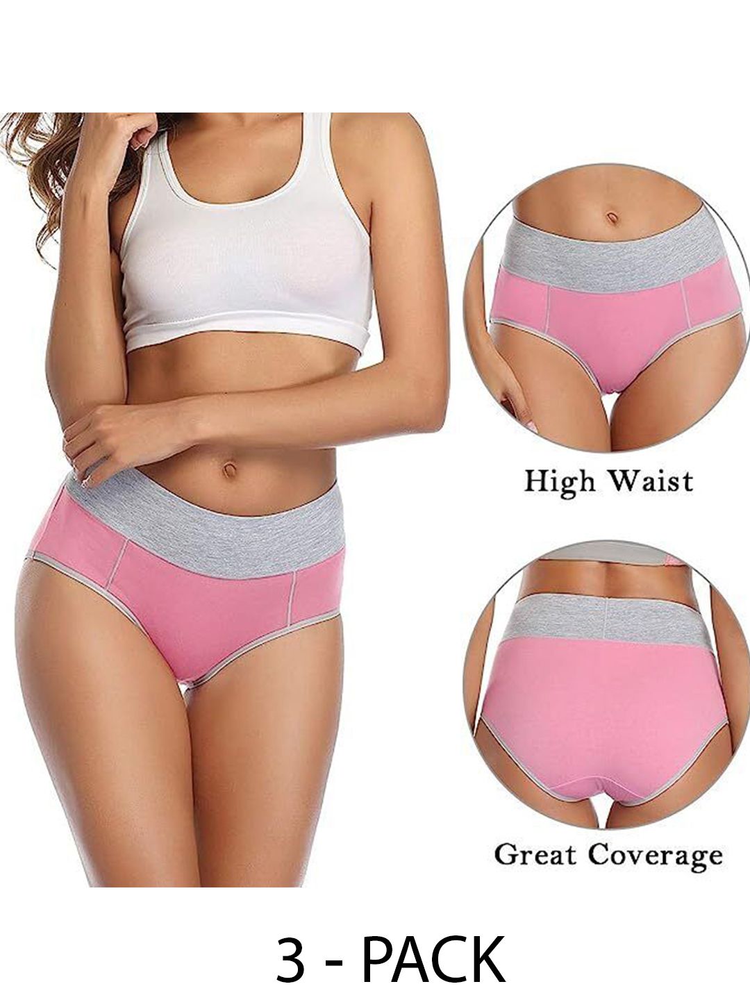 Diving Deep Women Pack of 3 Cotton Hipster Briefs-picture-14