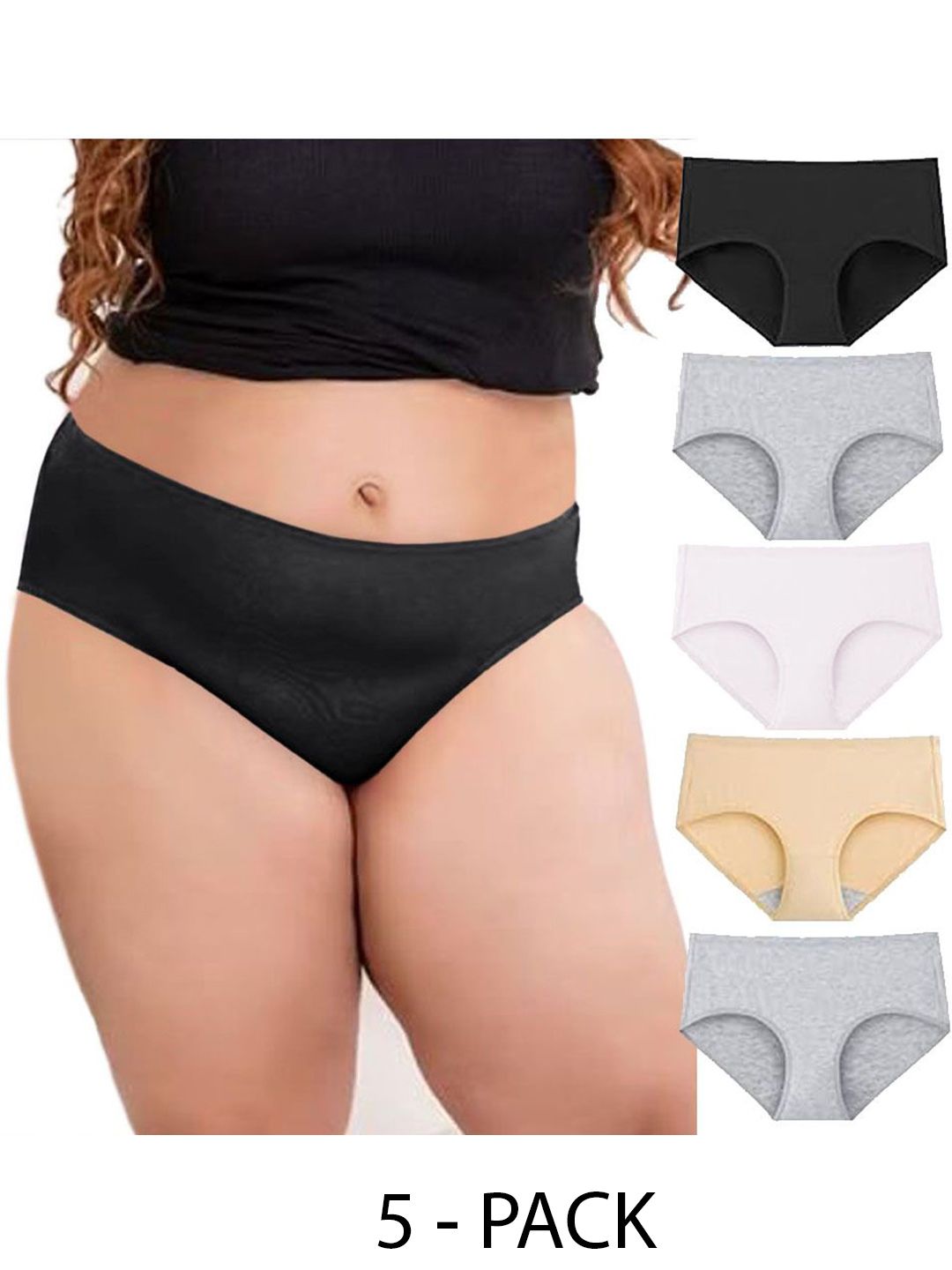 Diving Deep Pack of 5 Cotton Hipster Briefs-picture-15