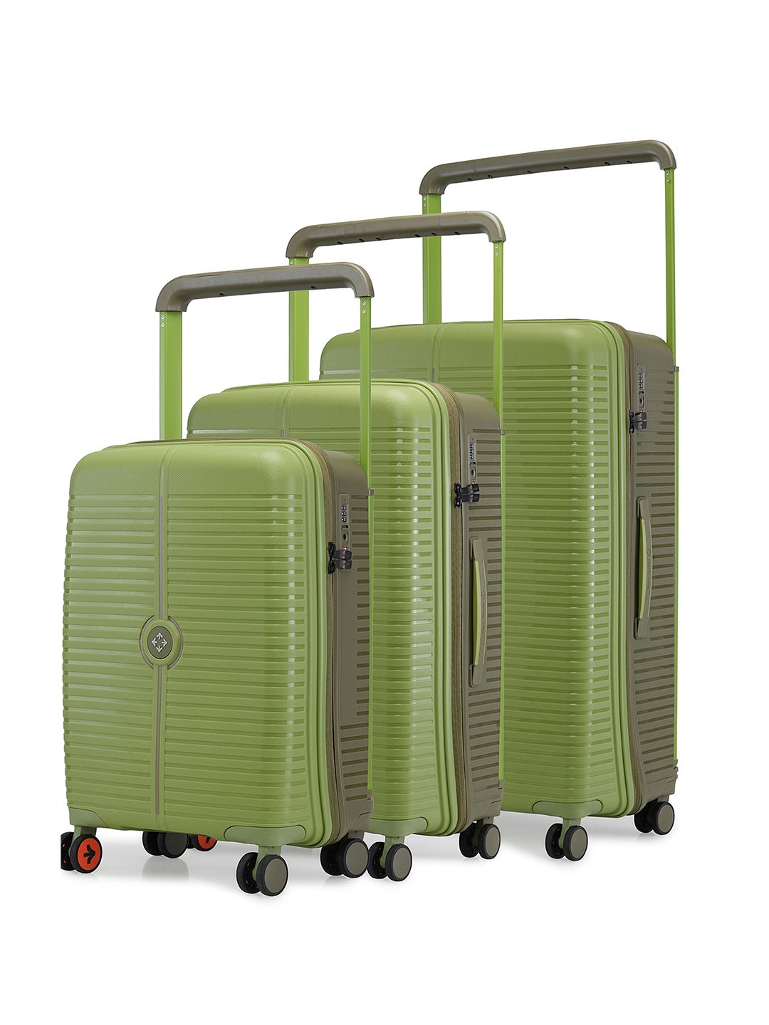 Nasher Miles Unisex Dubai Polypropylene Set of 3 S/M/L Green Trolley Bags (55-65-75cm)-picture-26