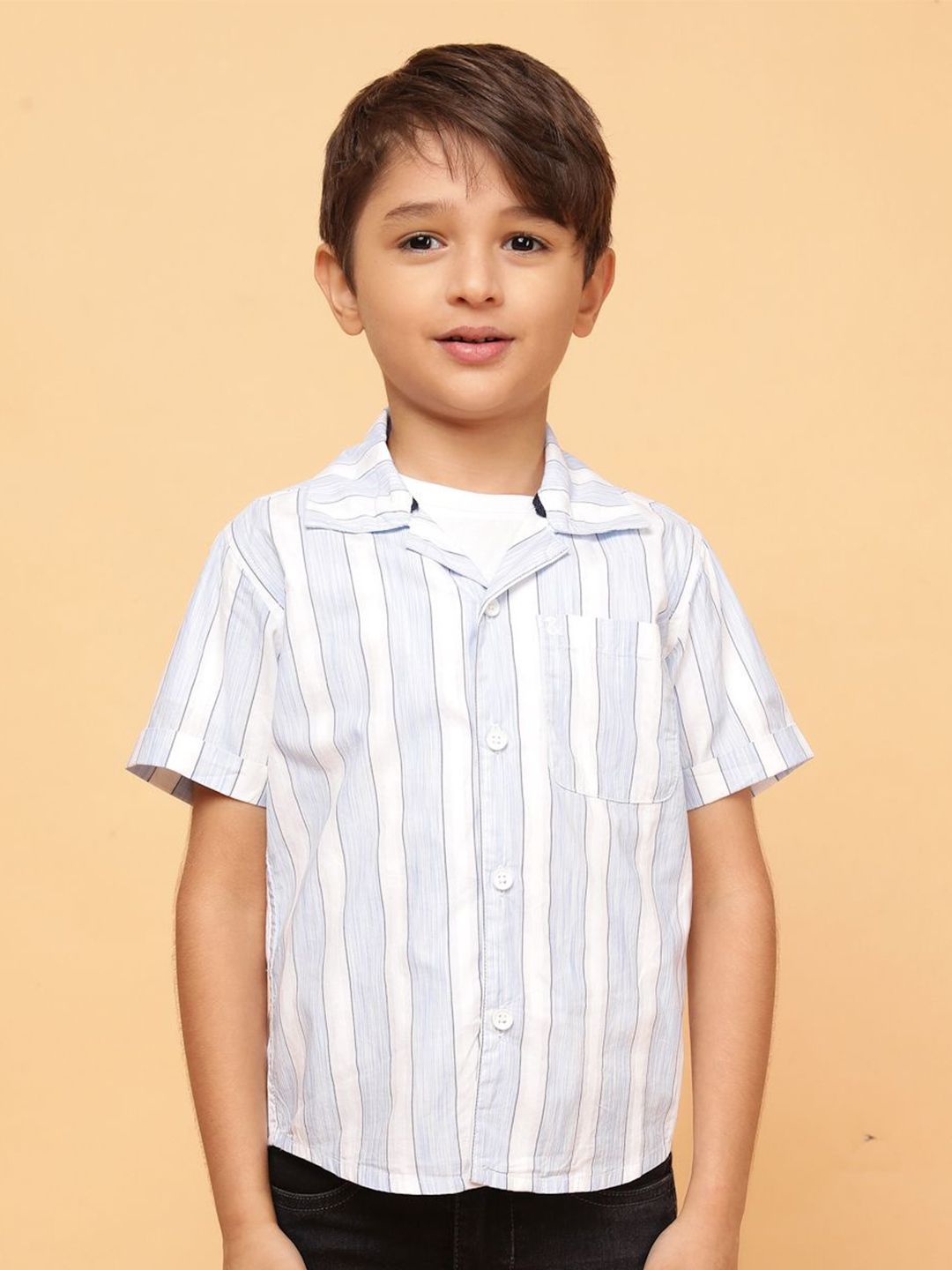 TALES & STORIES Boys Opaque Striped Casual Shirt-picture-26