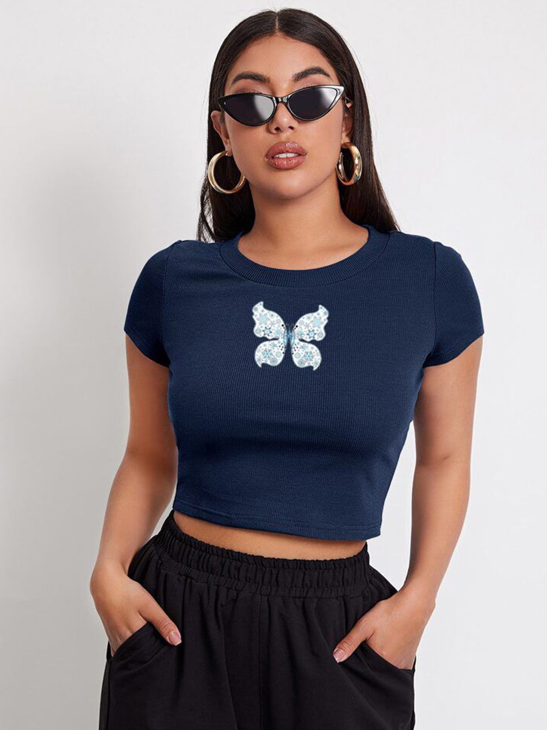 sollobell Print Cotton Tank Crop Top-image-10