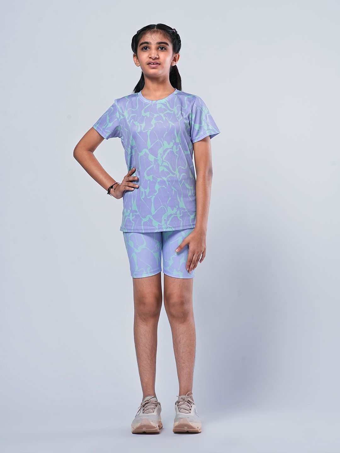 UMILDO Girls Printed T-shirt with Shorts-picture-16