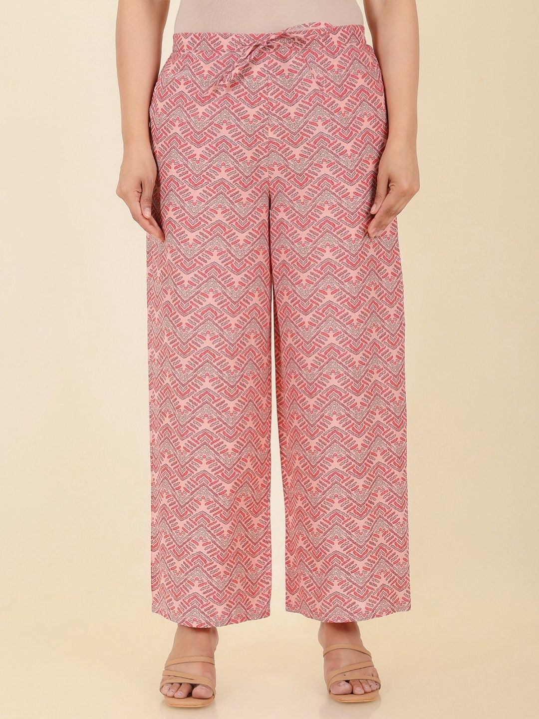 Aramya Women Printed Ethnic Palazzos-image-45
