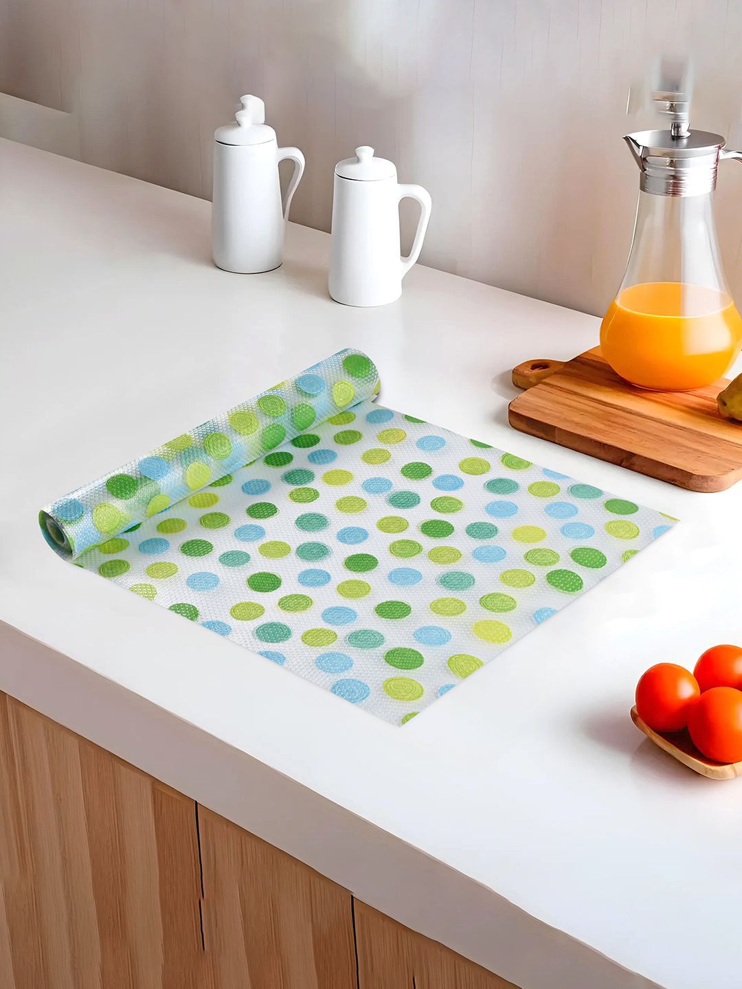 Kuber Industries Green Set of 1 Water Resistant Shelf Liner Organisers-picture-25