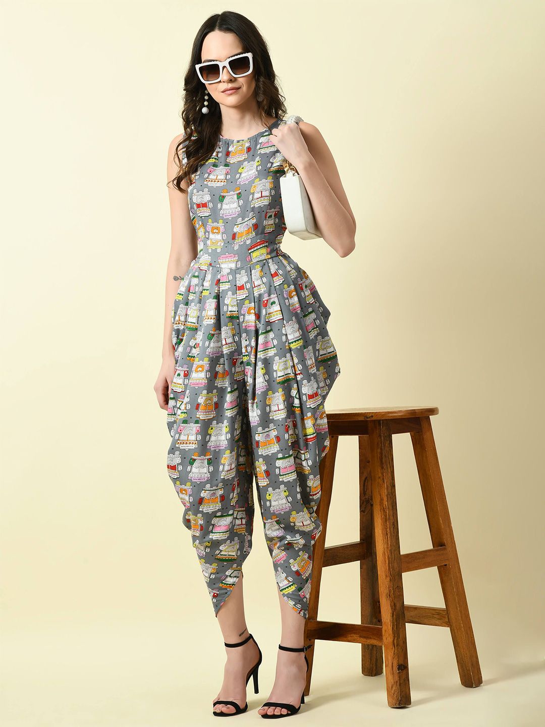 FLYING FEST Printed Basic Jumpsuit-picture-22