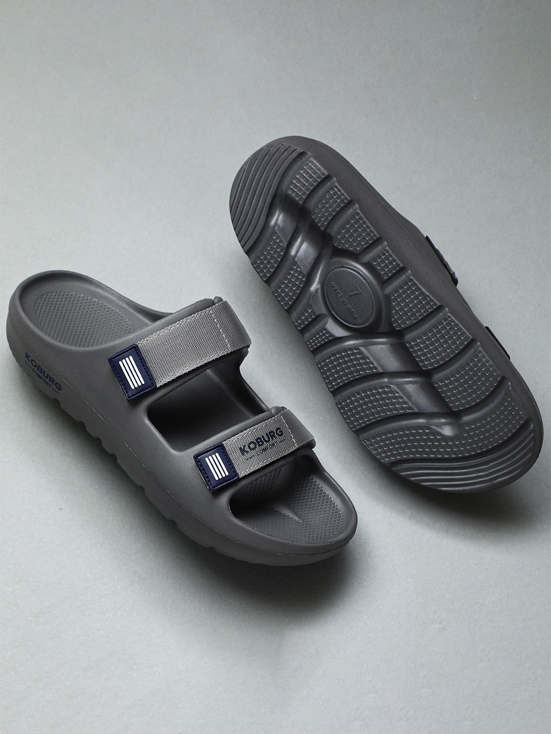 Koburg Men Rubber Slip-On Flip Flops-picture-56