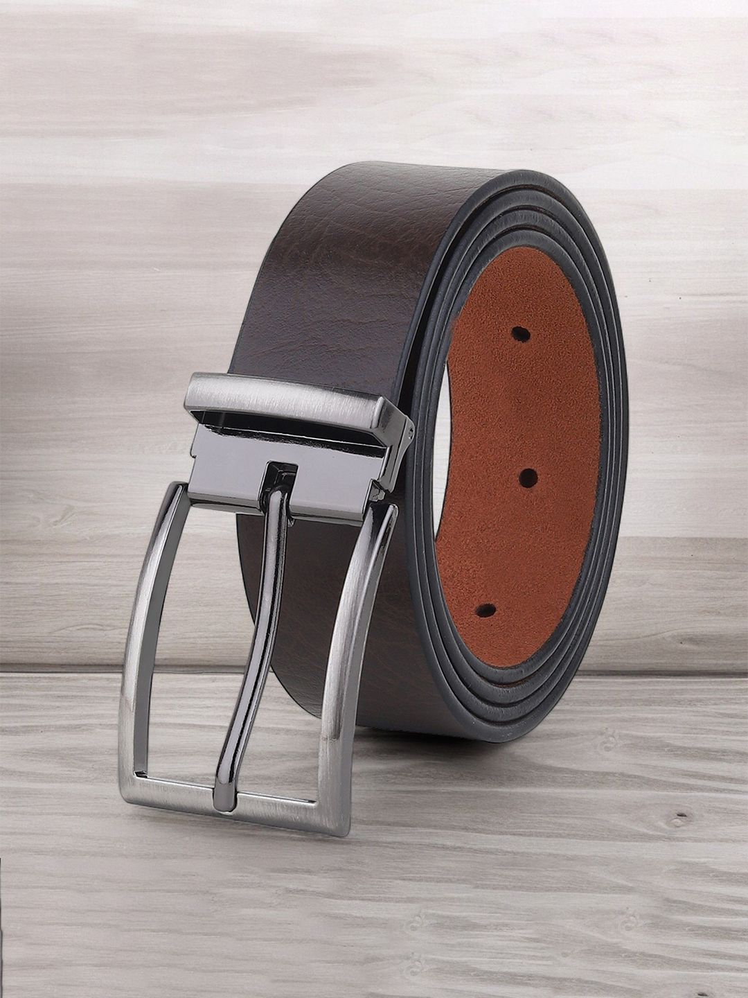 Provogue Men Textured Leather Formal Belt-picture-44