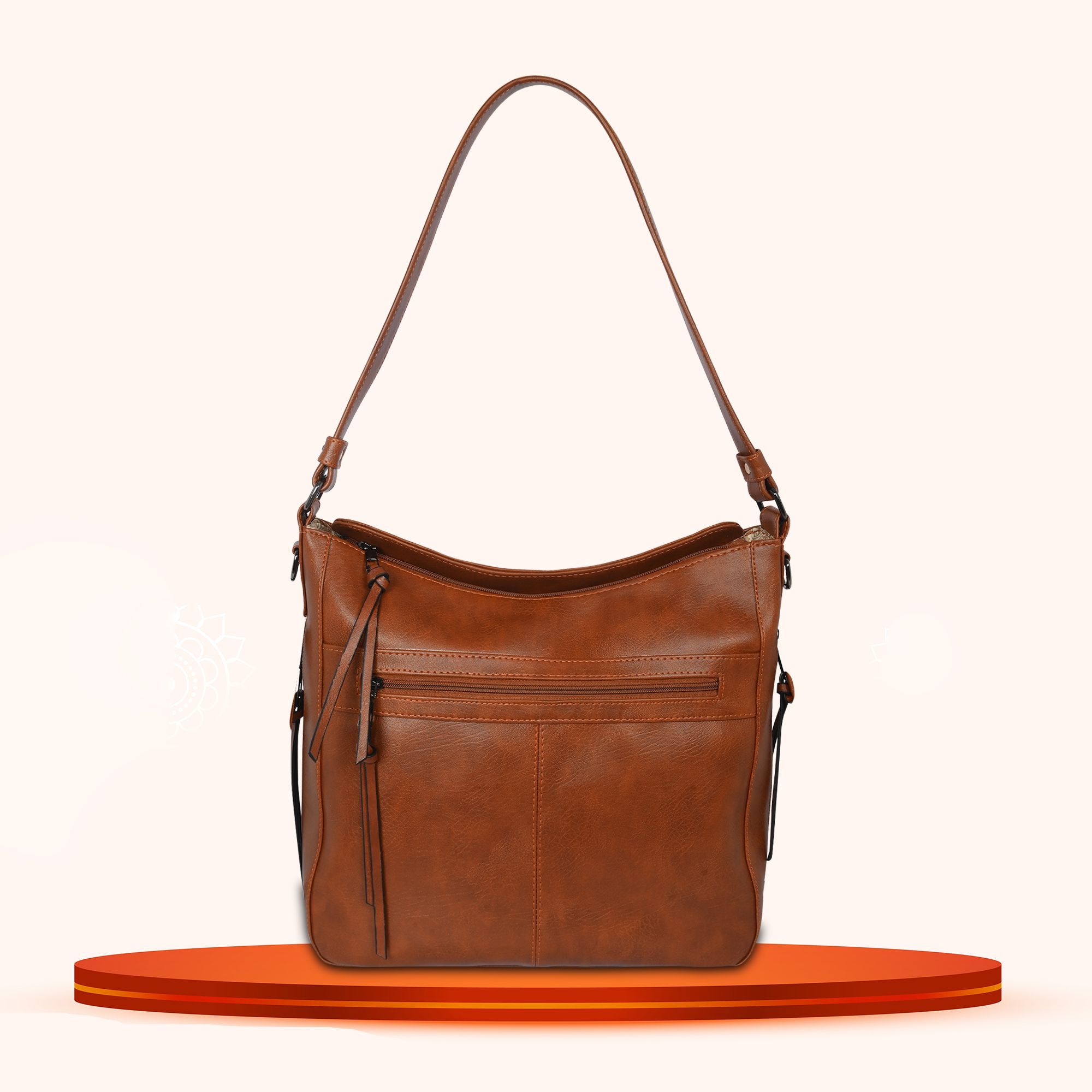 Womanix Women Solid Shoulder Bag With Tasselled-picture-39