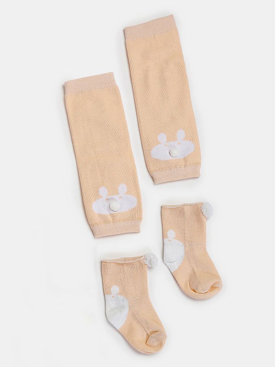 TIPY TIPY TAP Kids Teddy Patterned Ankle-Length Socks With Legwarmer-image-35