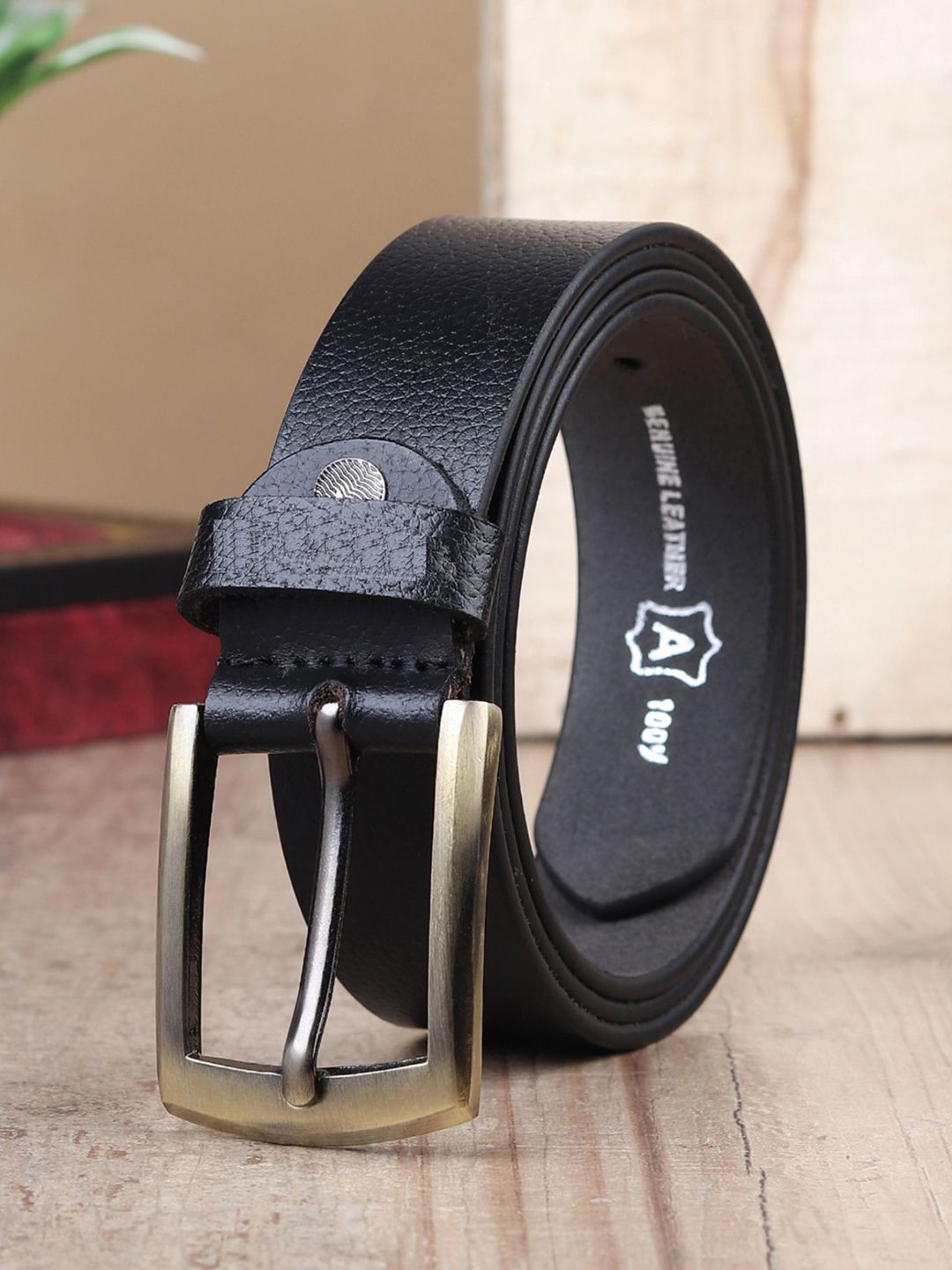 Provogue Men Textured Leather Formal Belt-picture-44