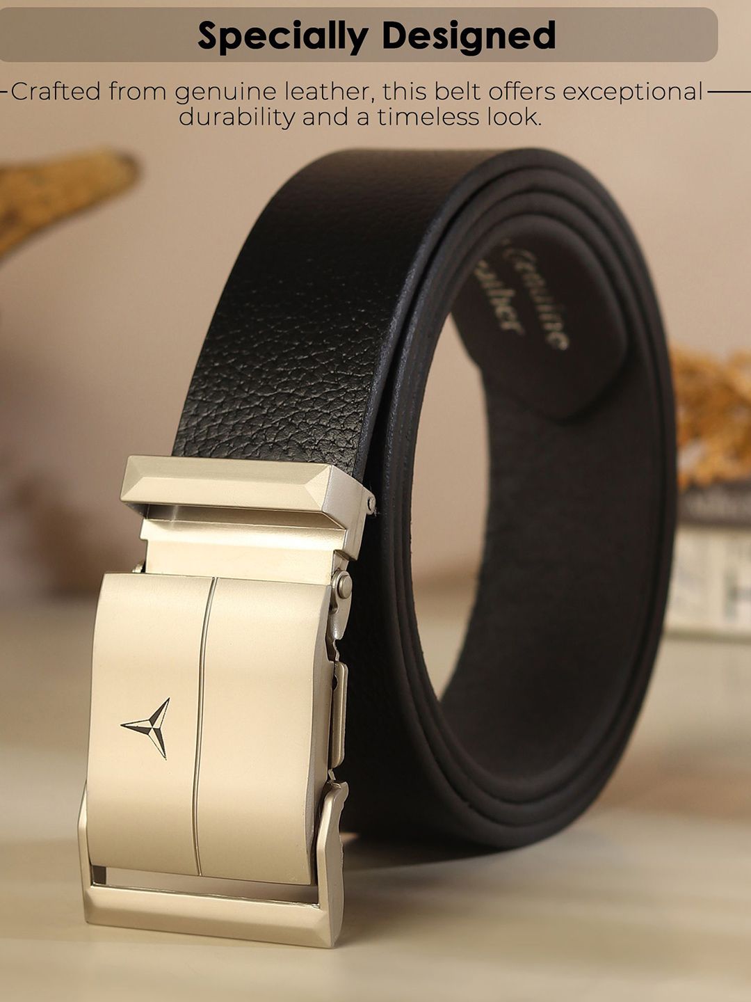 Provogue Men Textured Leather Belt-image-46