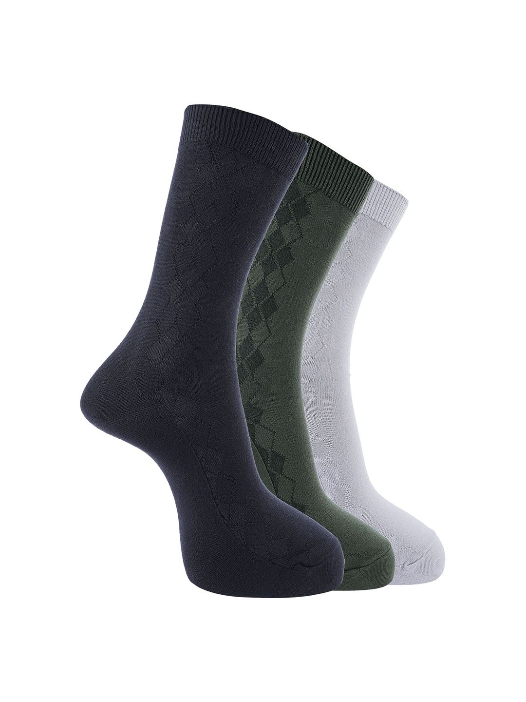 Dollar Men Pack of 3 Free Size Full Length Cotton Socks-picture-25