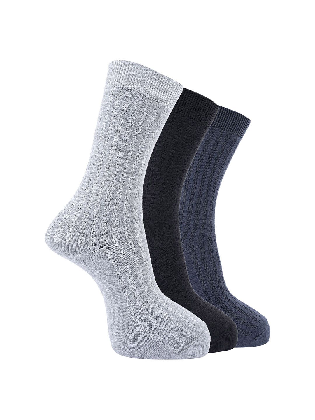 Dollar Men Pack of 3 Free Size Full Length Cotton Socks-picture-39