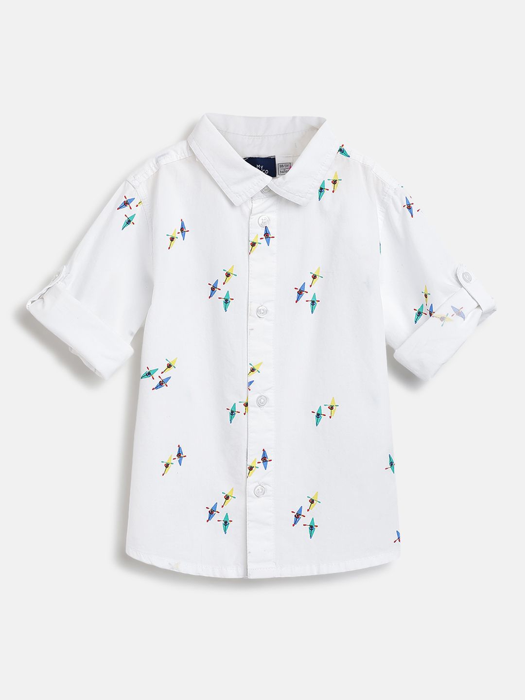 Chicco Boys Relaxed Opaque Printed Casual Shirt-picture-43