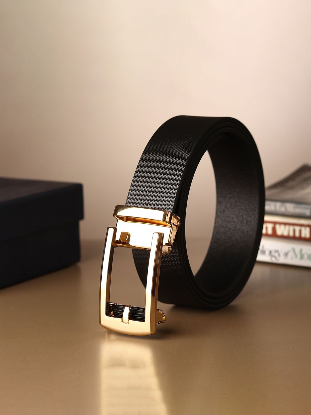 Provogue Men Textured Leather Belt-picture-26
