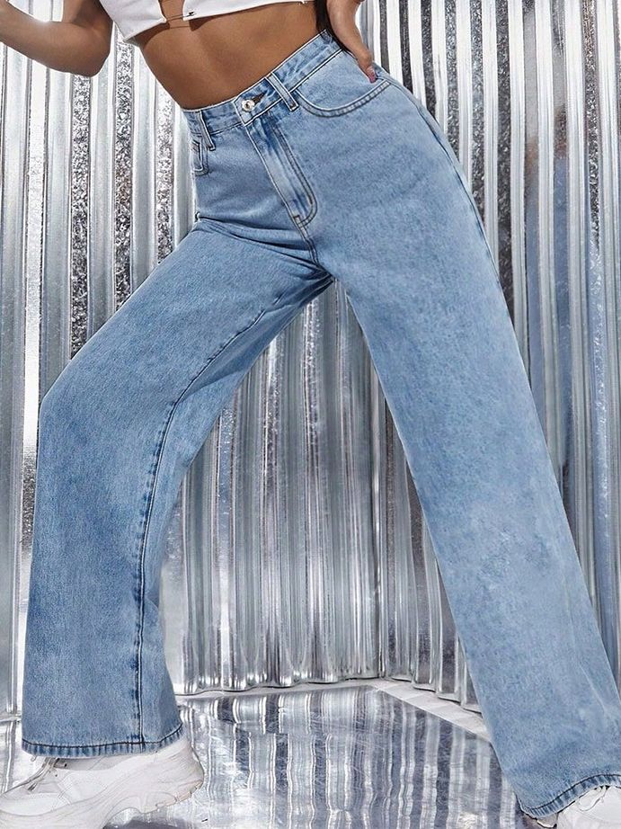 Women's Grey Comfort Bootcut Light Fade Acid Wash Stretchable Jeans