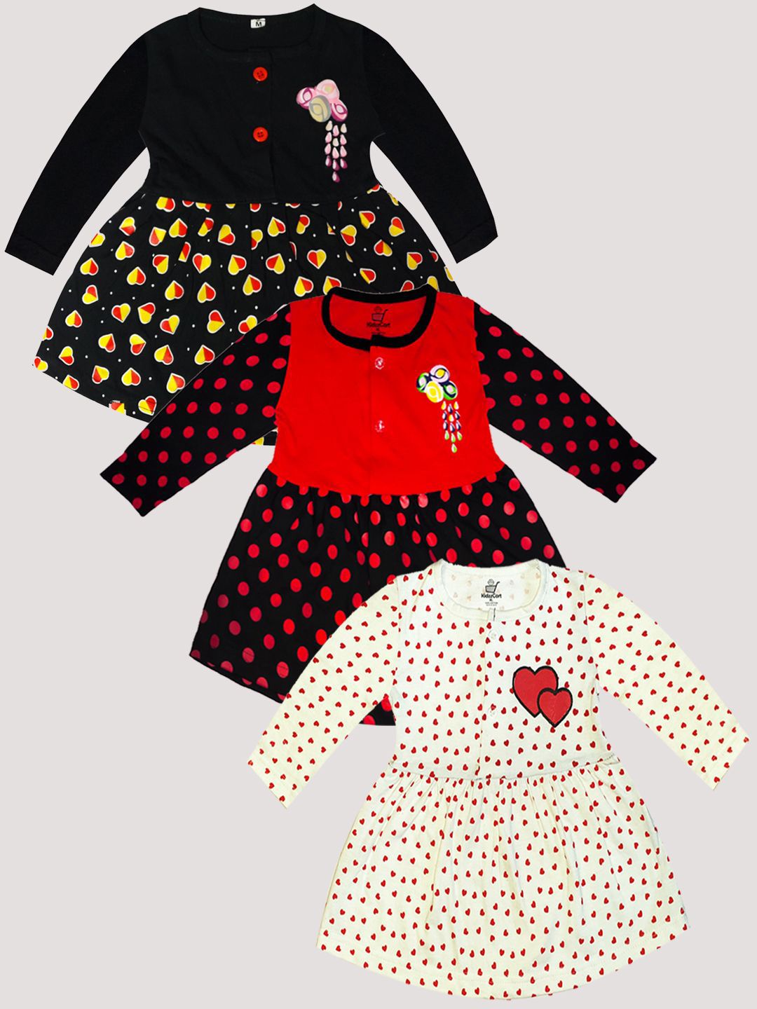 KidzzCart Polka Dot Print Fit & Flare Dress-picture-44