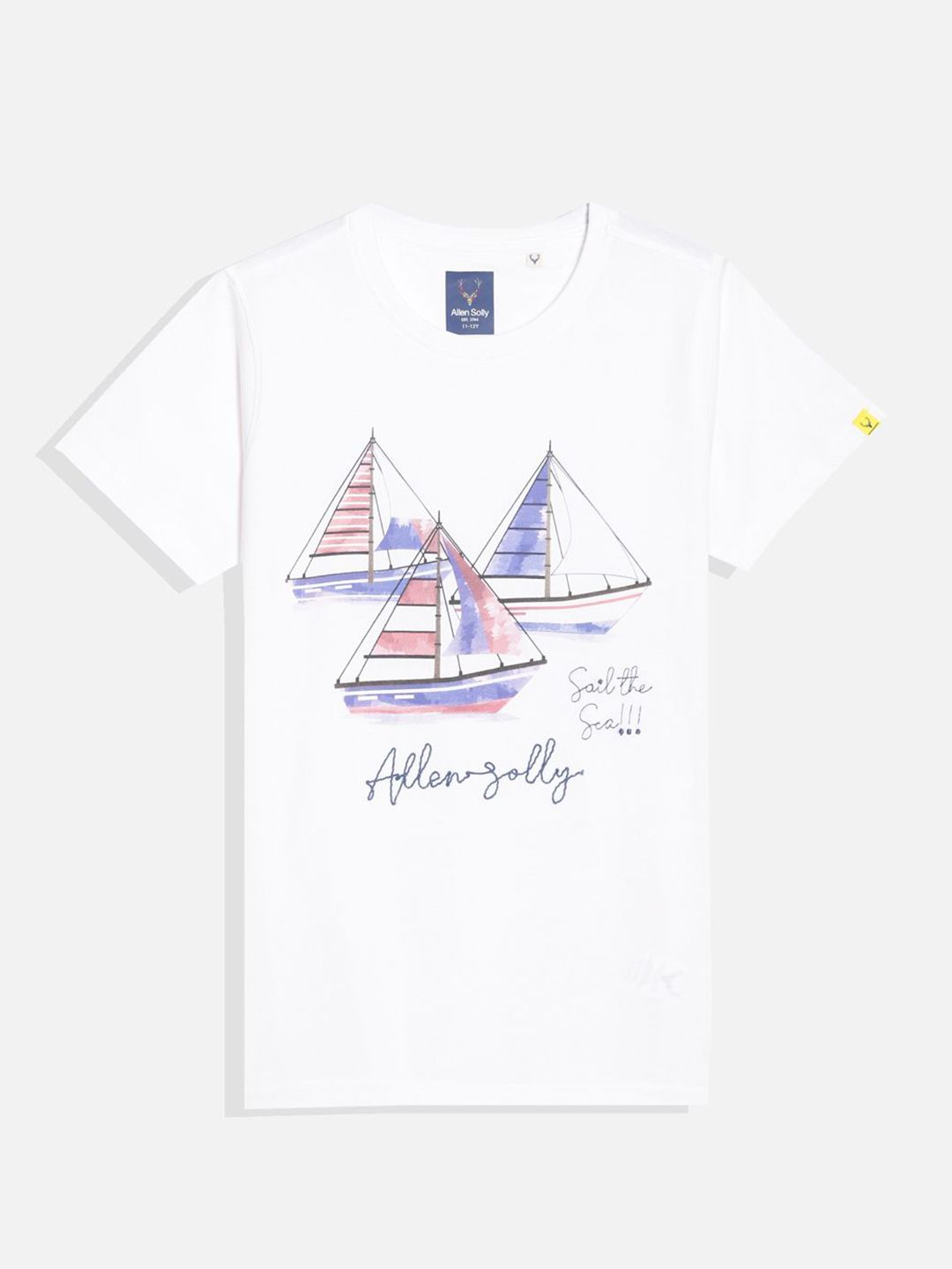 Allen Solly Junior Boys Graphic Printed Round Neck Cotton T-shirt-picture-21