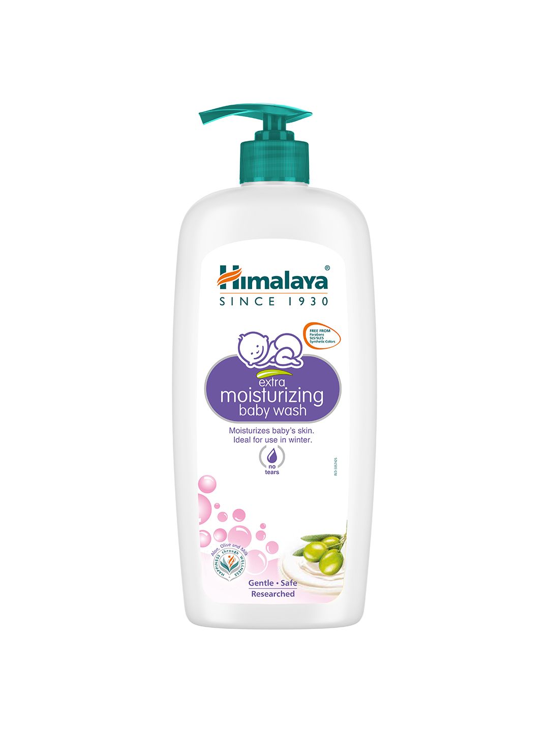 himalaya baby Himalaya Extra Moisturizing Baby Wash With Aloevera, Milk & Olive Oil - 600ml-picture-32