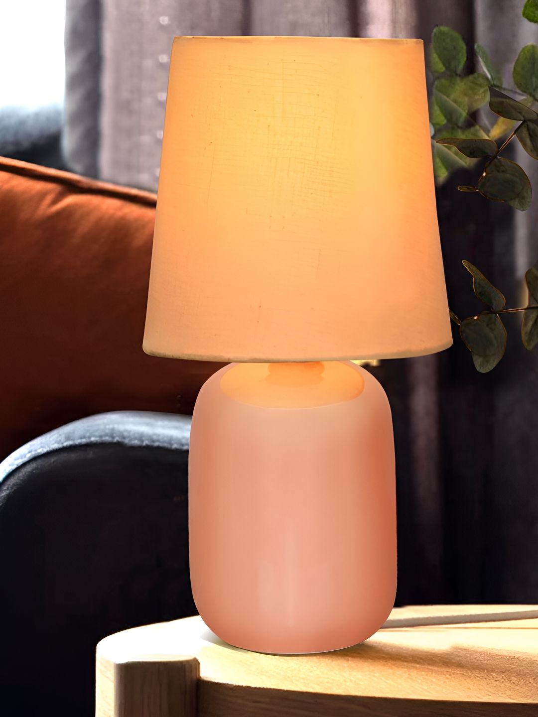 Homesake Pink Ceramic Industrial Cylindrical Shaped Table Lamp-image-28