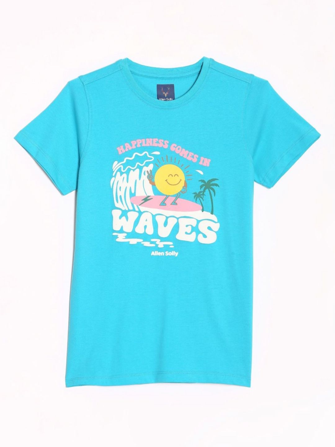 Allen Solly Junior Boys Graphic Printed Round Neck Cotton T-shirt-picture-37