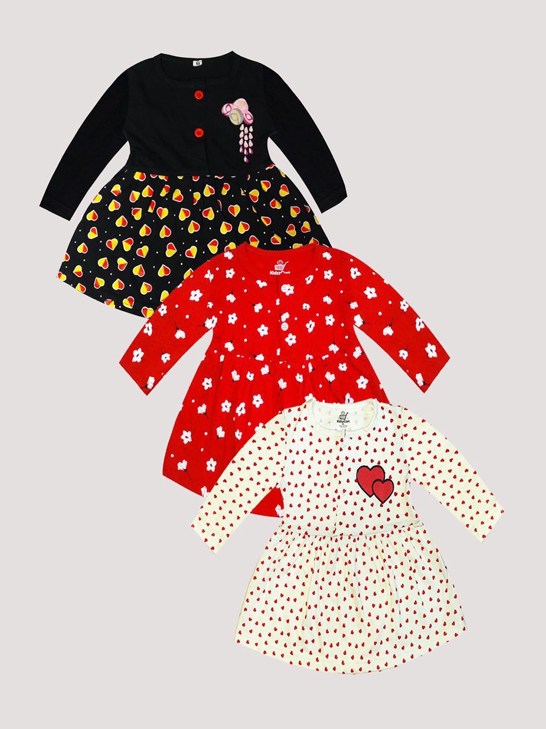 KidzzCart Polka Dot Print Fit & Flare Dress-picture-12