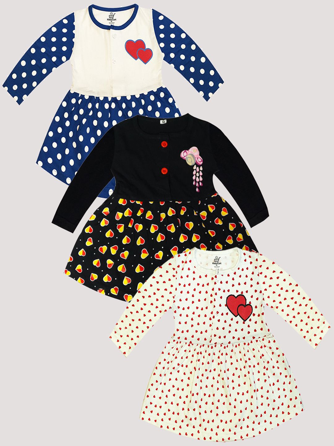KidzzCart Polka Dot Print Fit & Flare Dress-picture-33