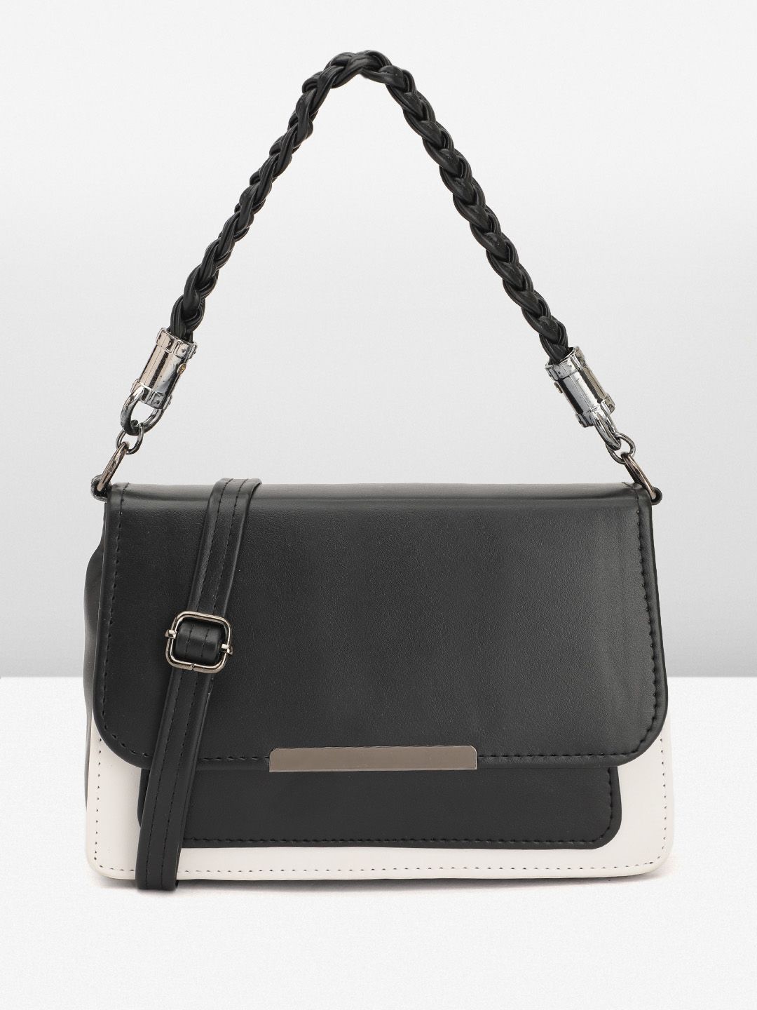 Caprese Colourblocked Structured Satchel Bag-picture-25