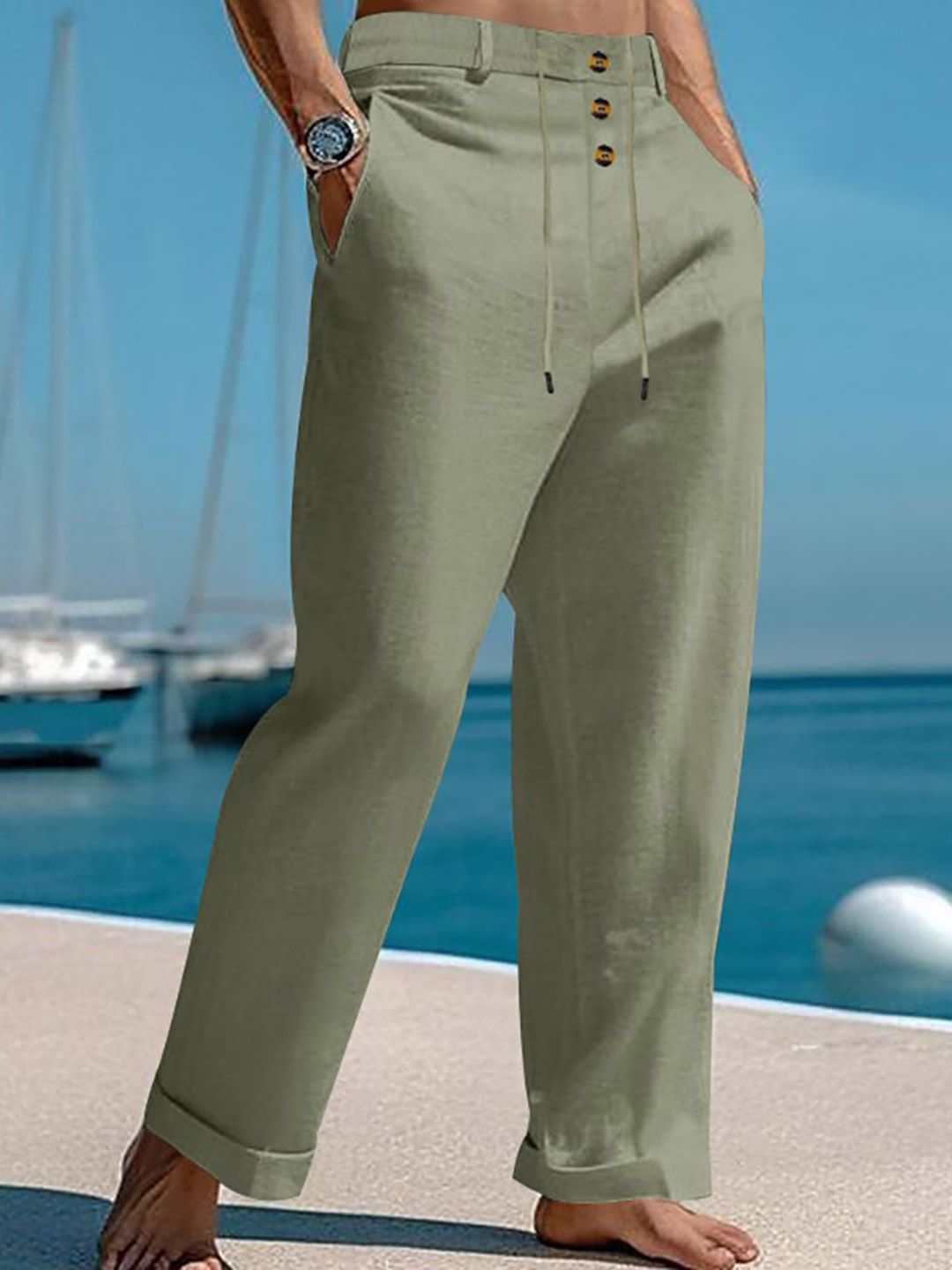 StyleCast x Revolte Men Easy Wash Pleated Trousers-image-14