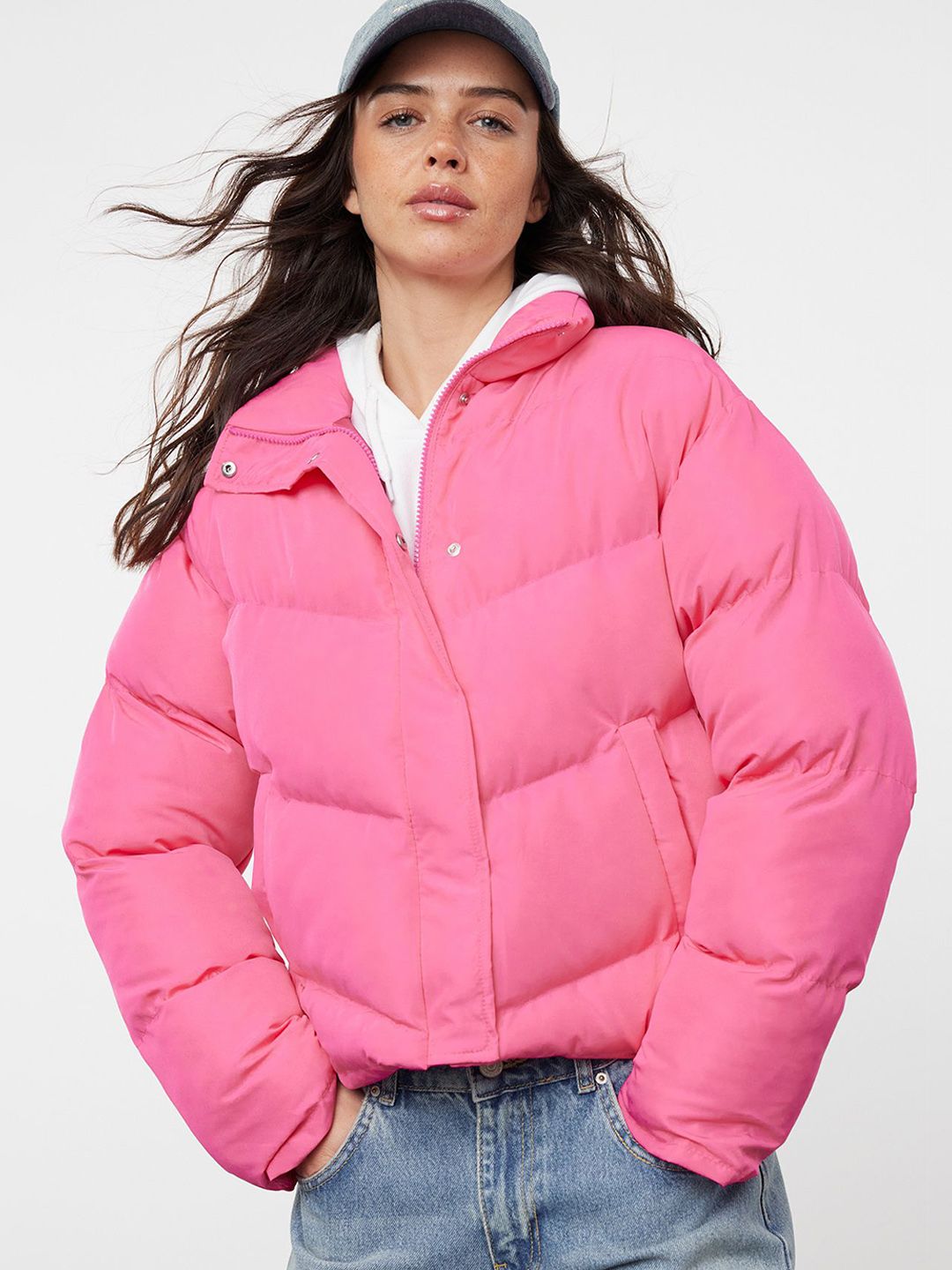Trendyol Women Mock Collar Puffer Jacket-picture-14
