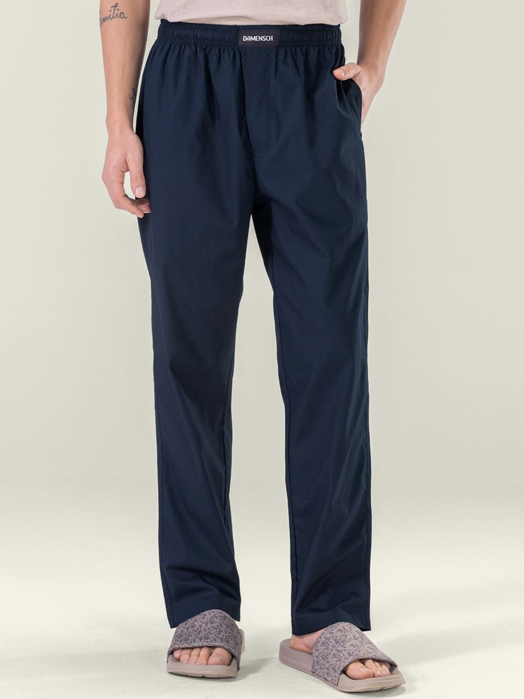 DAMENSCH Men Pure Cotton Relaxed Fit Lounge Pants-picture-52