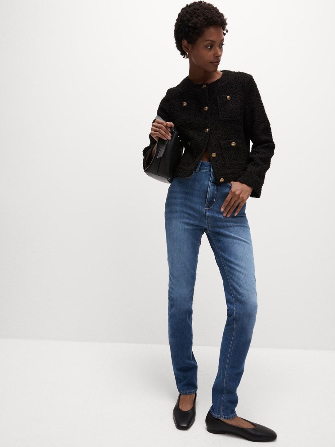 Marks & Spencer Women Slim Fit High-Rise Light Fade Jeans-picture-13