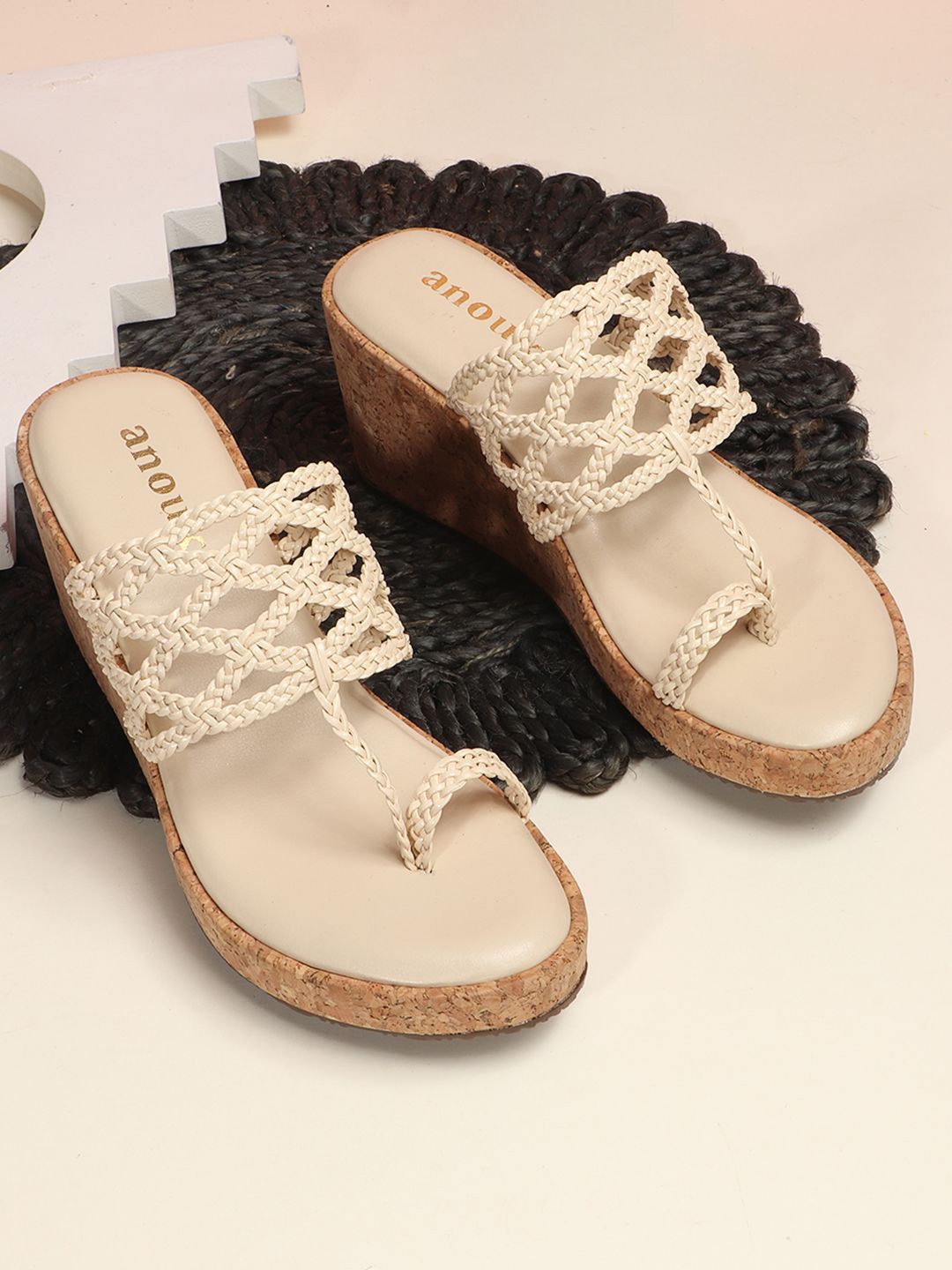 Anouk Women Ethnic Wedge Sandals-picture-26