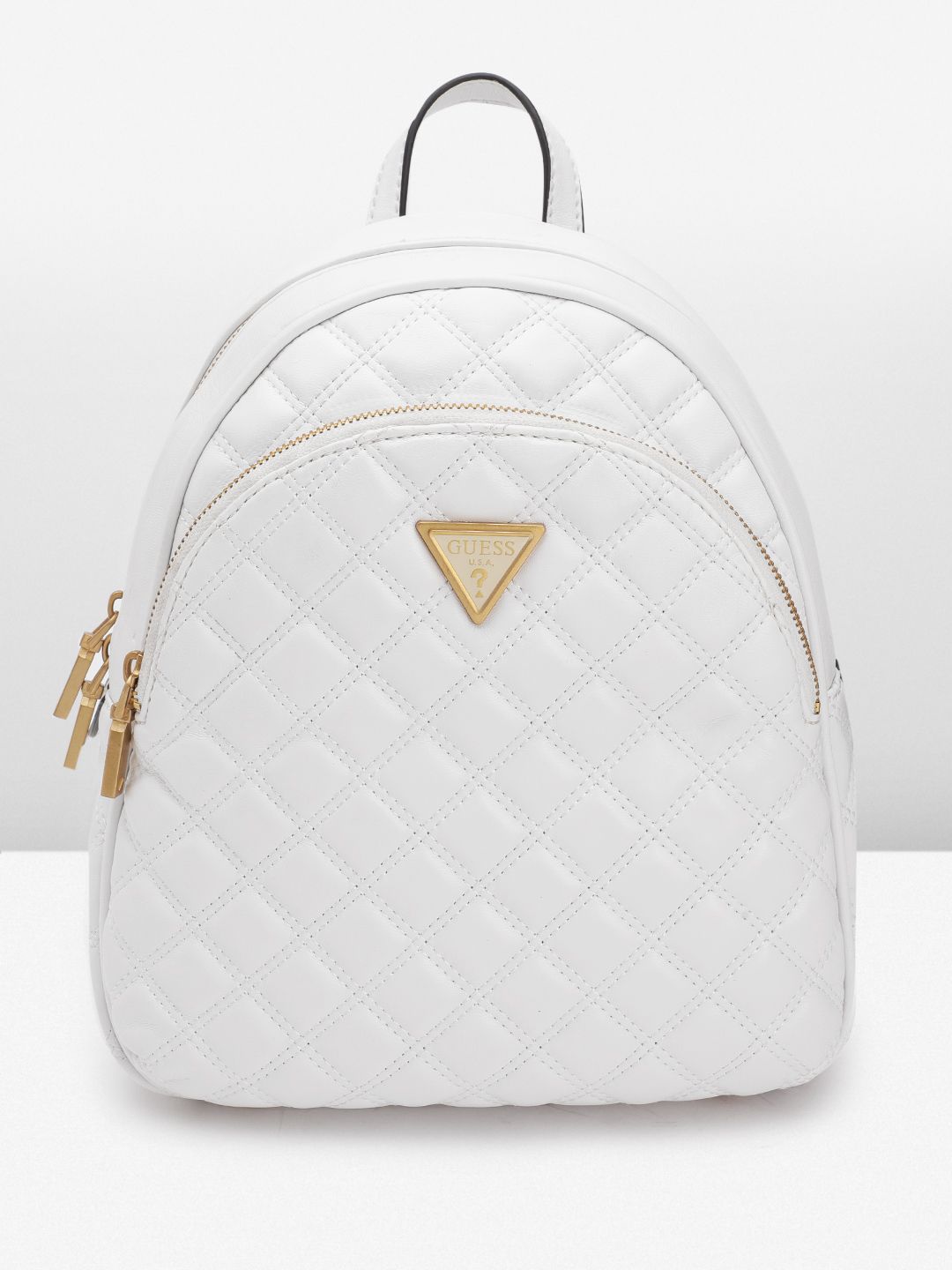 GUESS Women Brand Logo Detailed Quilted Backpack-picture-34