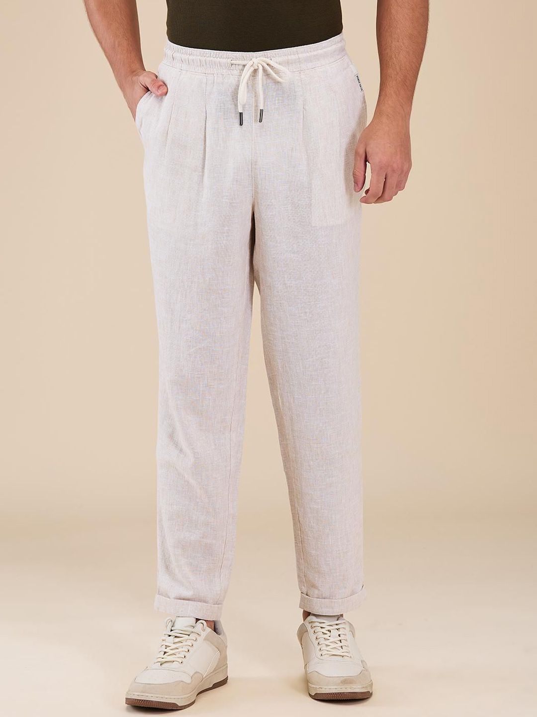 Being Human Men Classic Mid-Rise Chinos Trousers-picture-43
