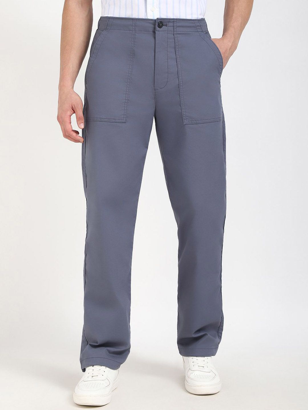 Calvin Klein Jeans Men Relaxed Mid-Rise Cotton Trouser-picture-16
