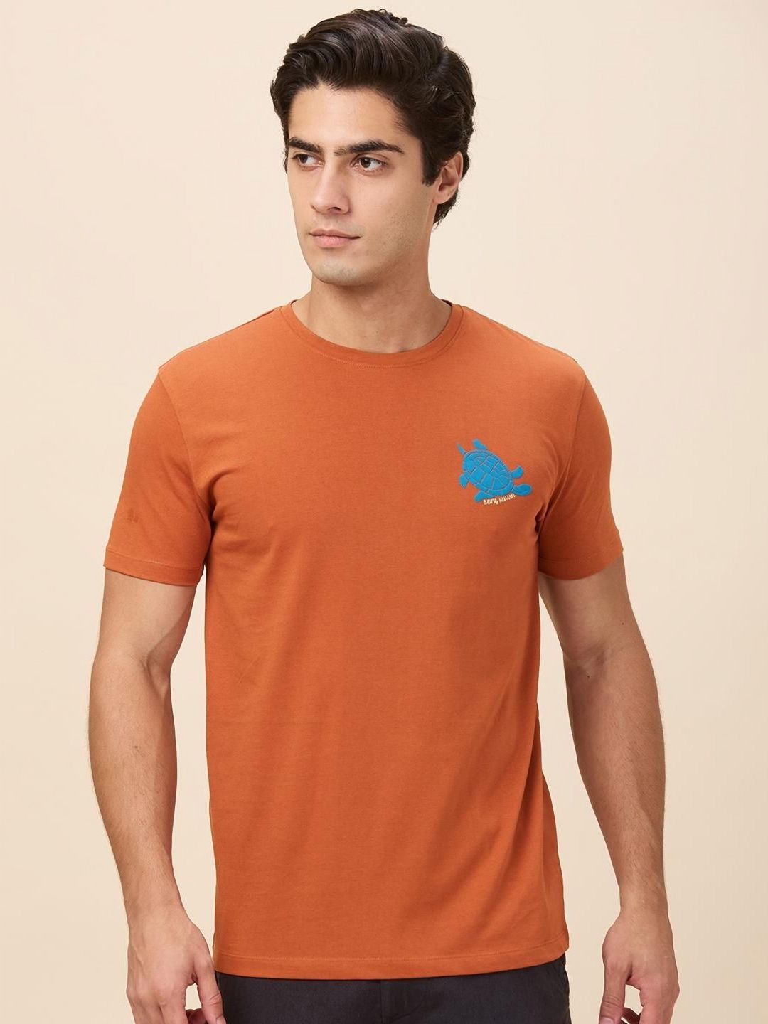 Being Human Men Typography Printed Round Neck Cotton Slim Fit T-shirt-picture-19