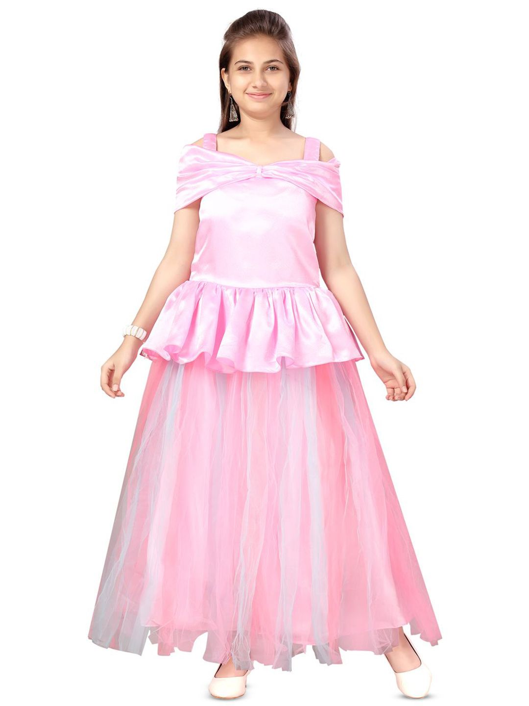 Sangria Girls Party Wear Gown-image-23