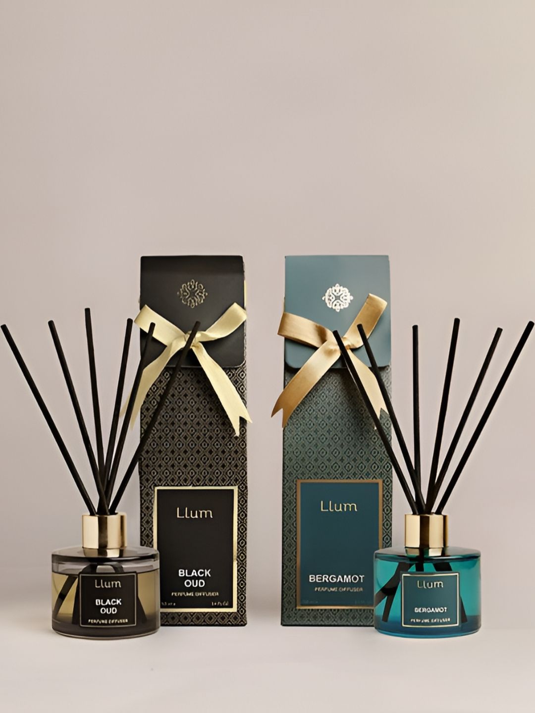 LLUM 2-Pcs Black & Blue Black Oud & Bergamot Aroma Oil Diffusers 100 ML-image-48