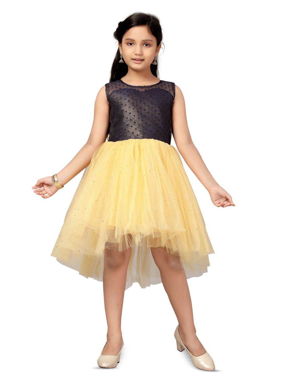 HERE&NOW Girls Embellished Fit & Flare Dress-picture-23