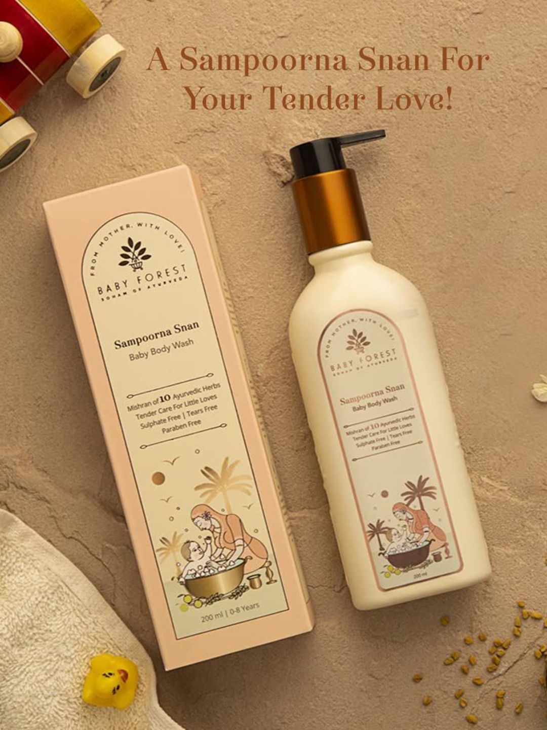 Baby Forest Sampoorna Snan Baby Body Wash With 10 Ayurvedic Herbs - 200 ml-picture-29