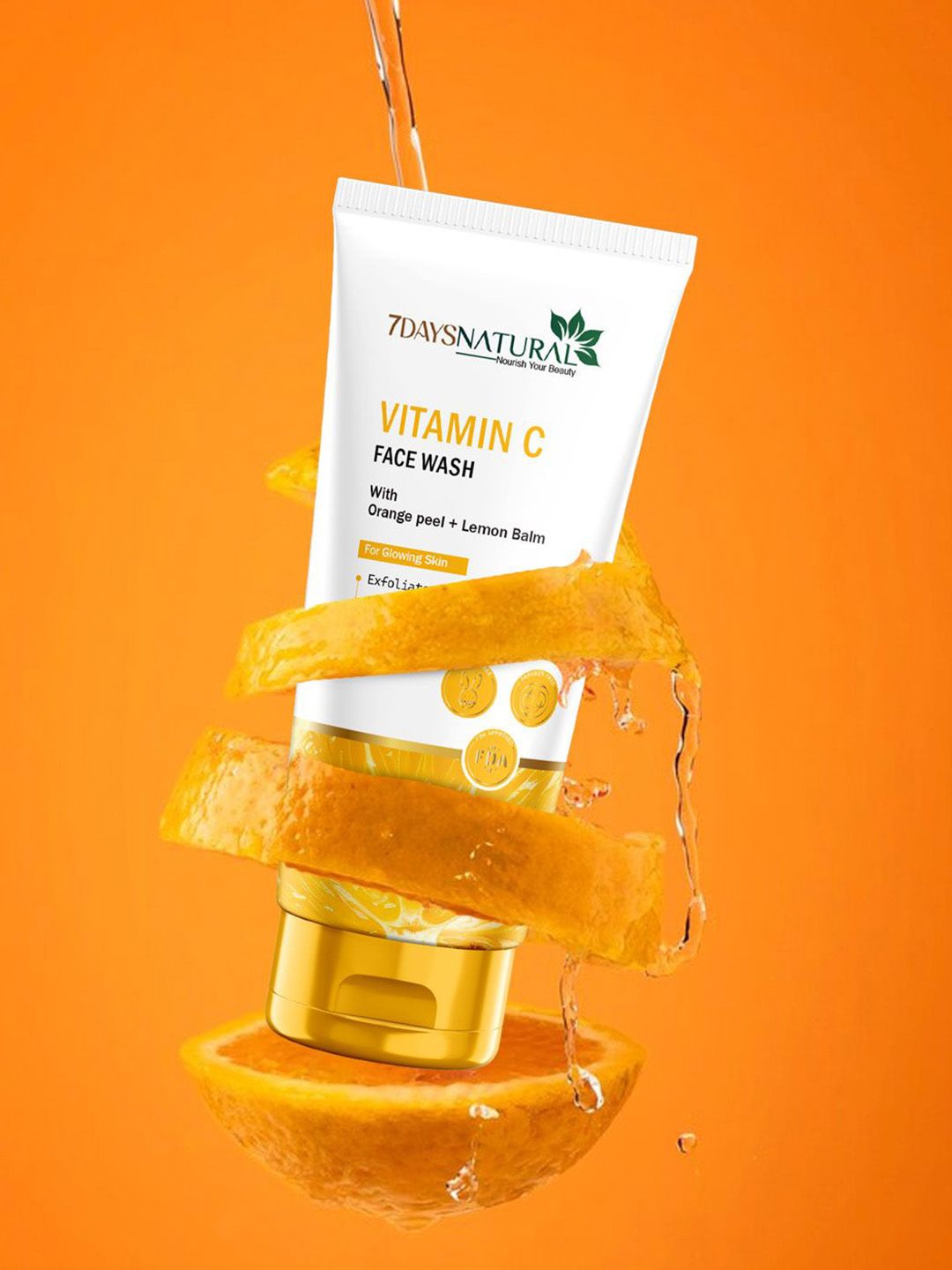 7daysnatural 7 DAYS Natural Vitamin C Face Wash With Orange Peel - 100 ml-picture-40