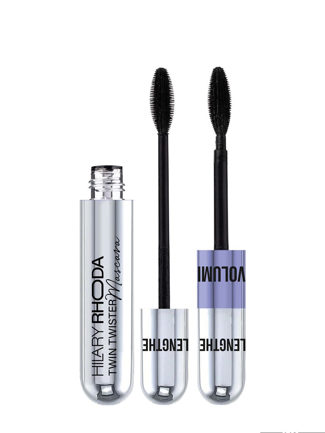 Hilary Rhoda Twin Twister Waterproof & Smudge-Proof Formula Mascara- 12 ml- Black
