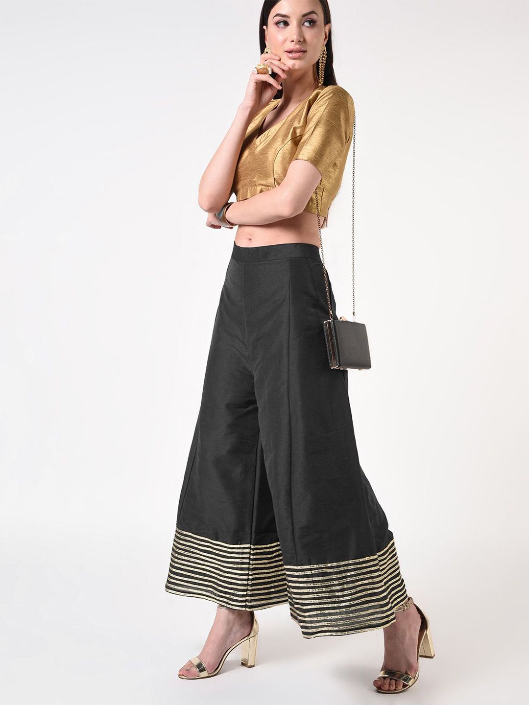 FLOREOS Women Flared Palazzos-picture-56