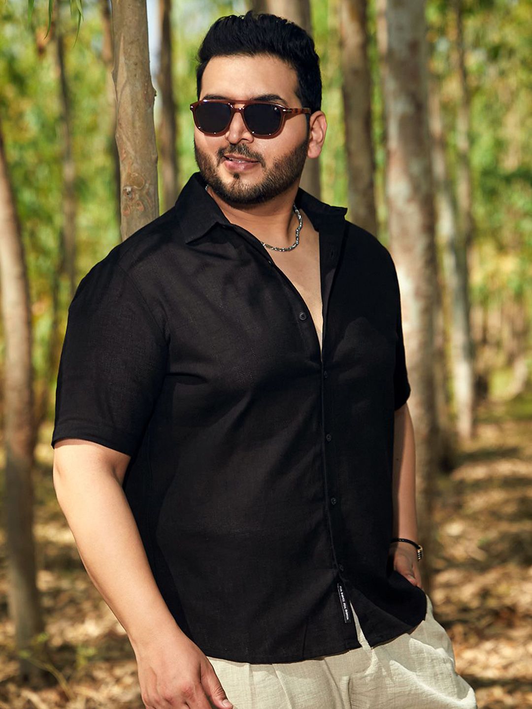 Instafab Plus Men Comfort Opaque Casual Shirt-picture-25