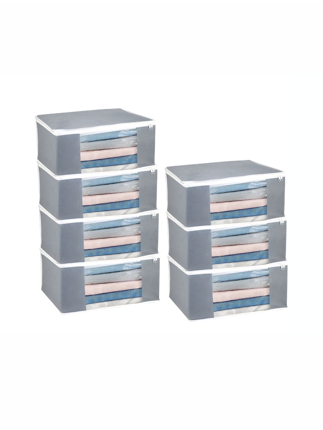 ANKIT INTERNATIONAL Grey Set of 7 Super Strong Multi-Utility Organisers-picture-33