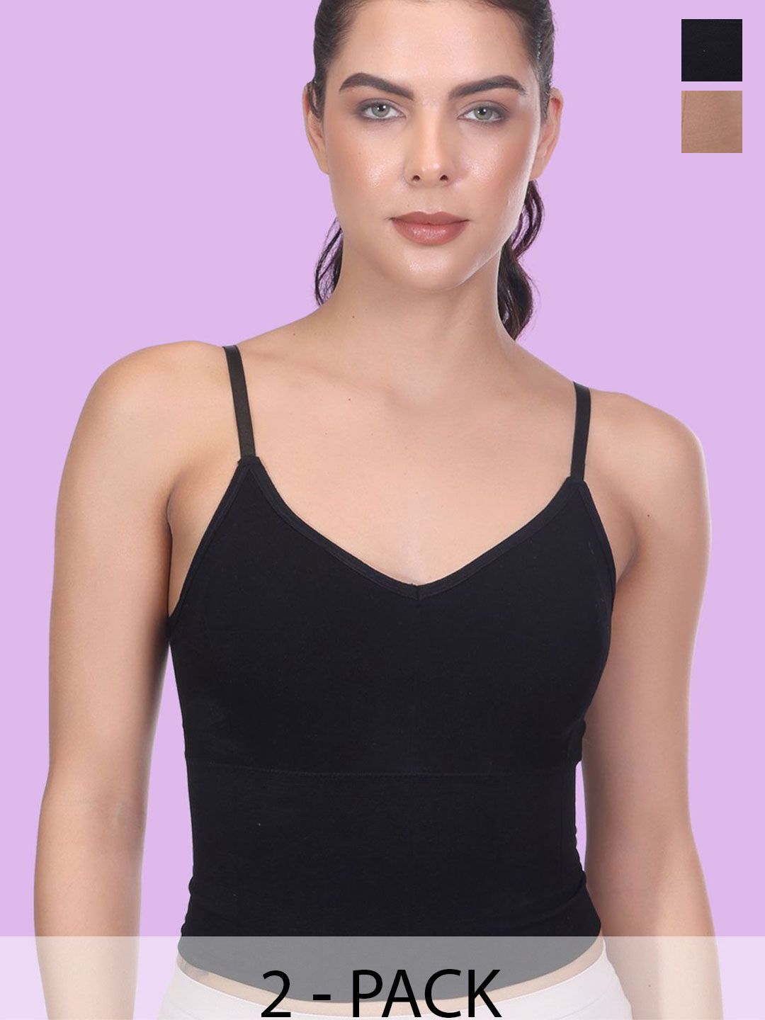 Amour Secret Pack Of 2 Lightly Padded Sports Camisoles